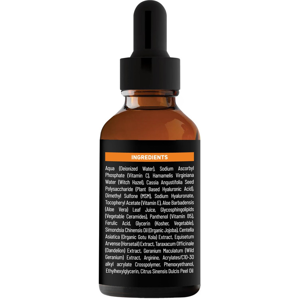 New York Biology Vitamin C Serum For Face With Hyaluronic Acid And 20% Vitamin C - 1 Fl Oz  Moisturizing Anti Aging Face Serum For Dark Spots, Dark Circles, Fine Lines And Wrinkles