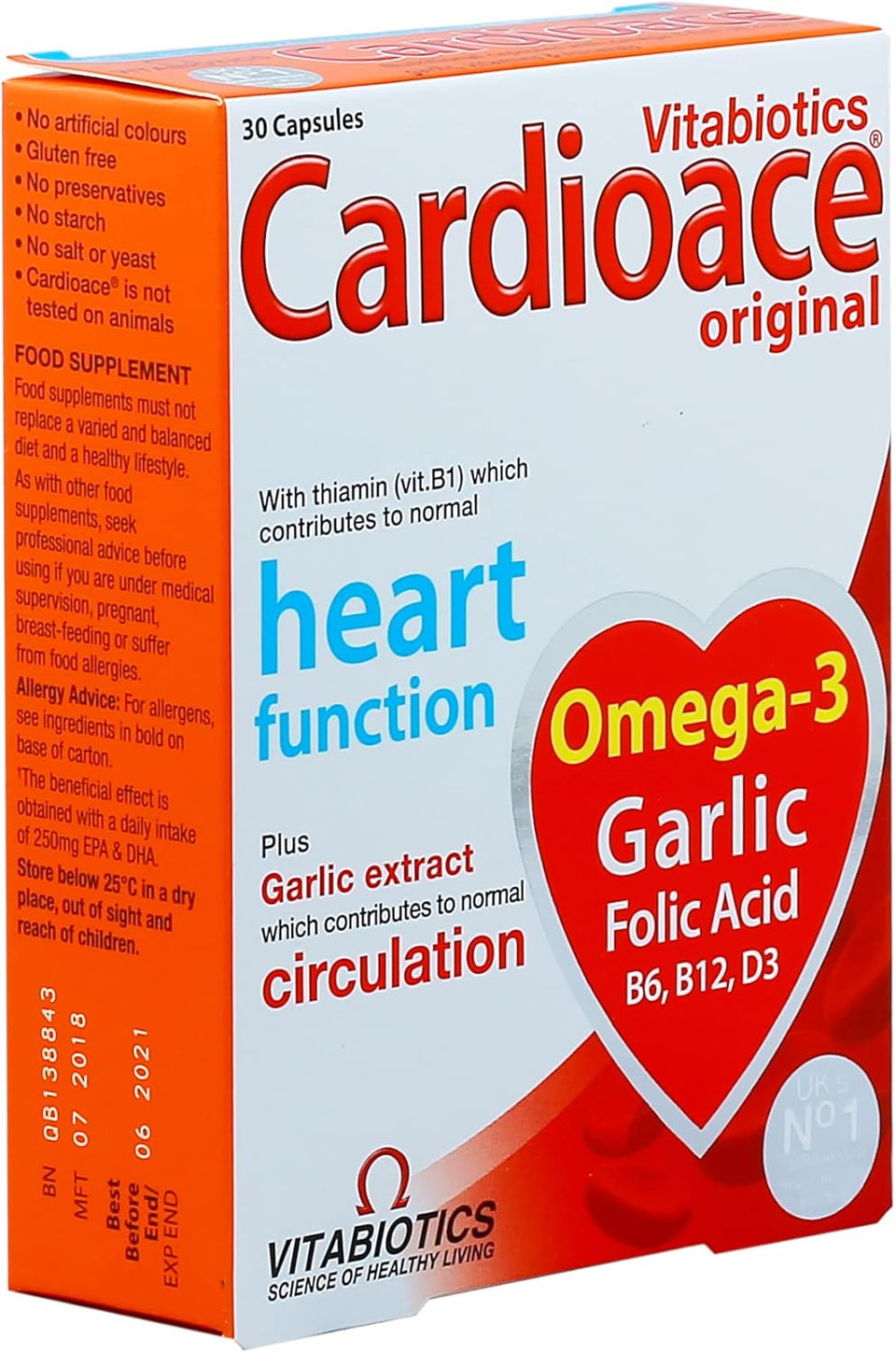 Vitabiotics Cardioace Original - 30 Tablets (Pack of 2)