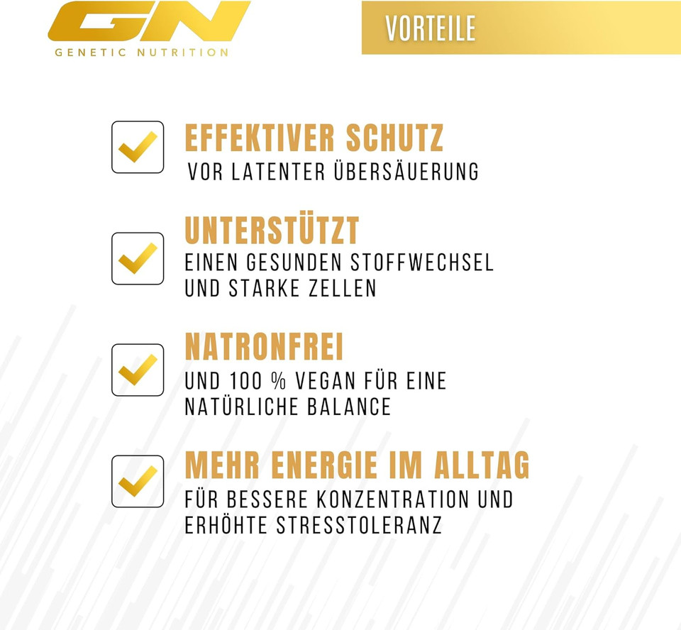 GN Laboratories Base Powder (250 g Powder) - Vegan Minerals Complex - Important Nutrients Without Sodium - Easy to Dose - Made in Germany