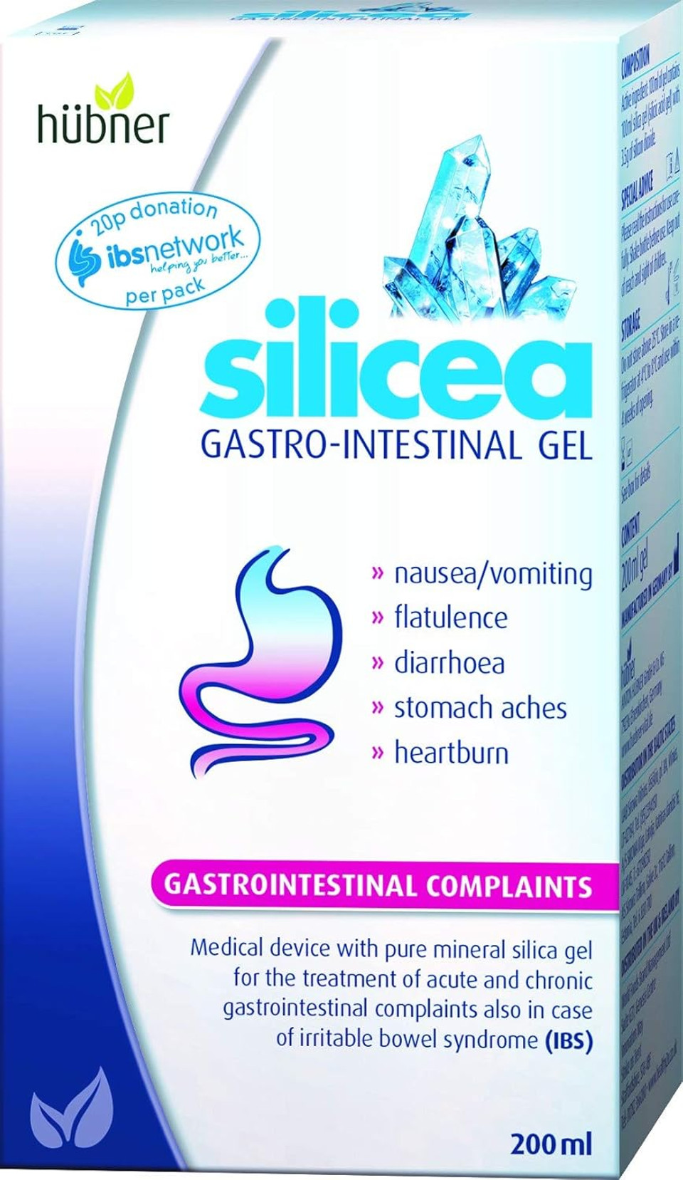 Hubner Silicea 68503 Gastrointestinal Gel, 200ml