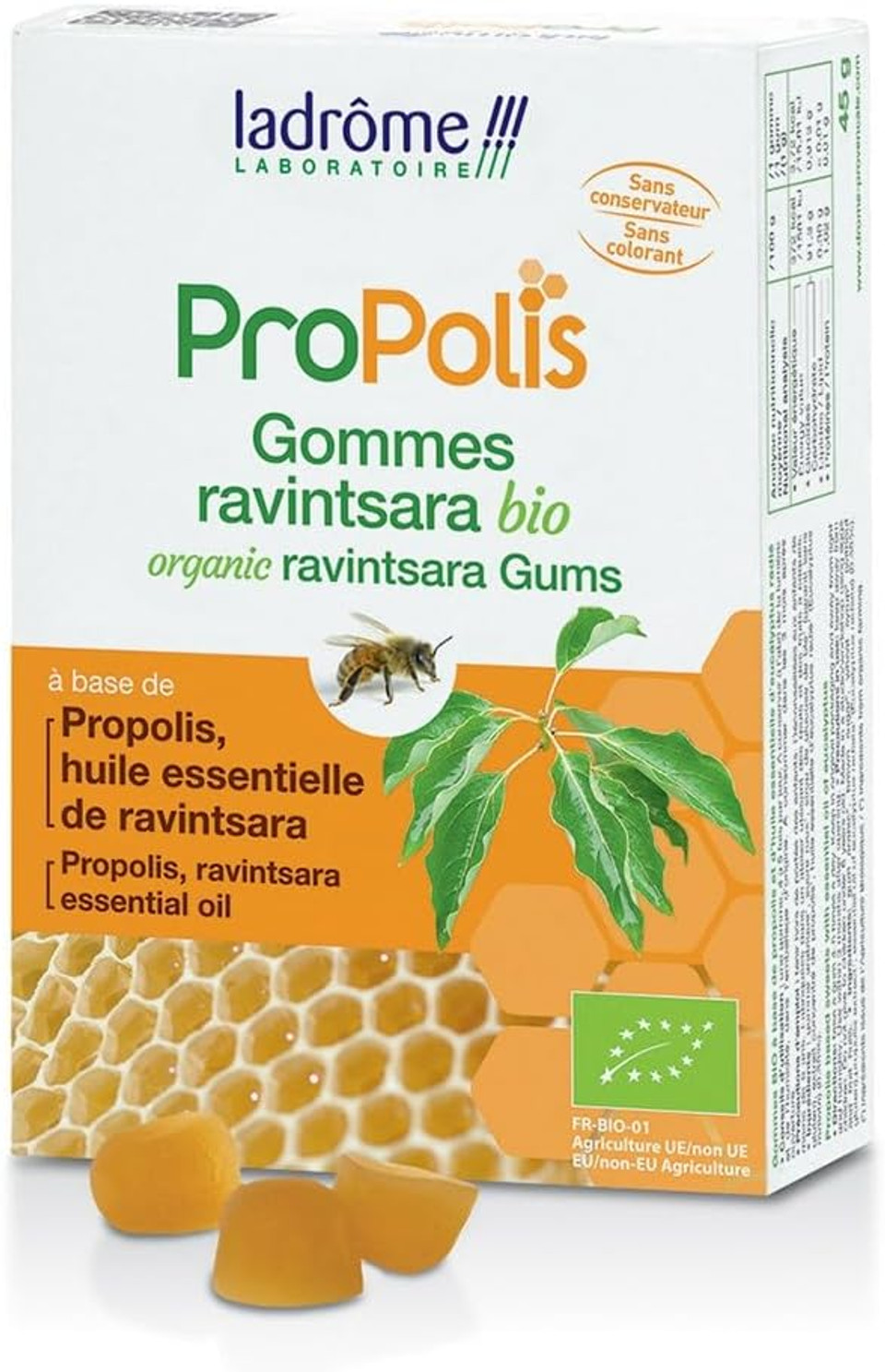 Ladrôme Propolis Organic Ravintsara Gums 45g