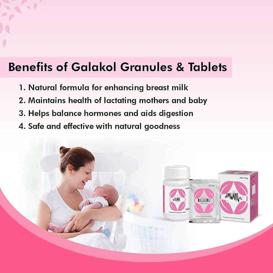 LOGY Charak Pharma Galakol Tablet to Improve Lactation - 40 Tablets (Pack of 2)