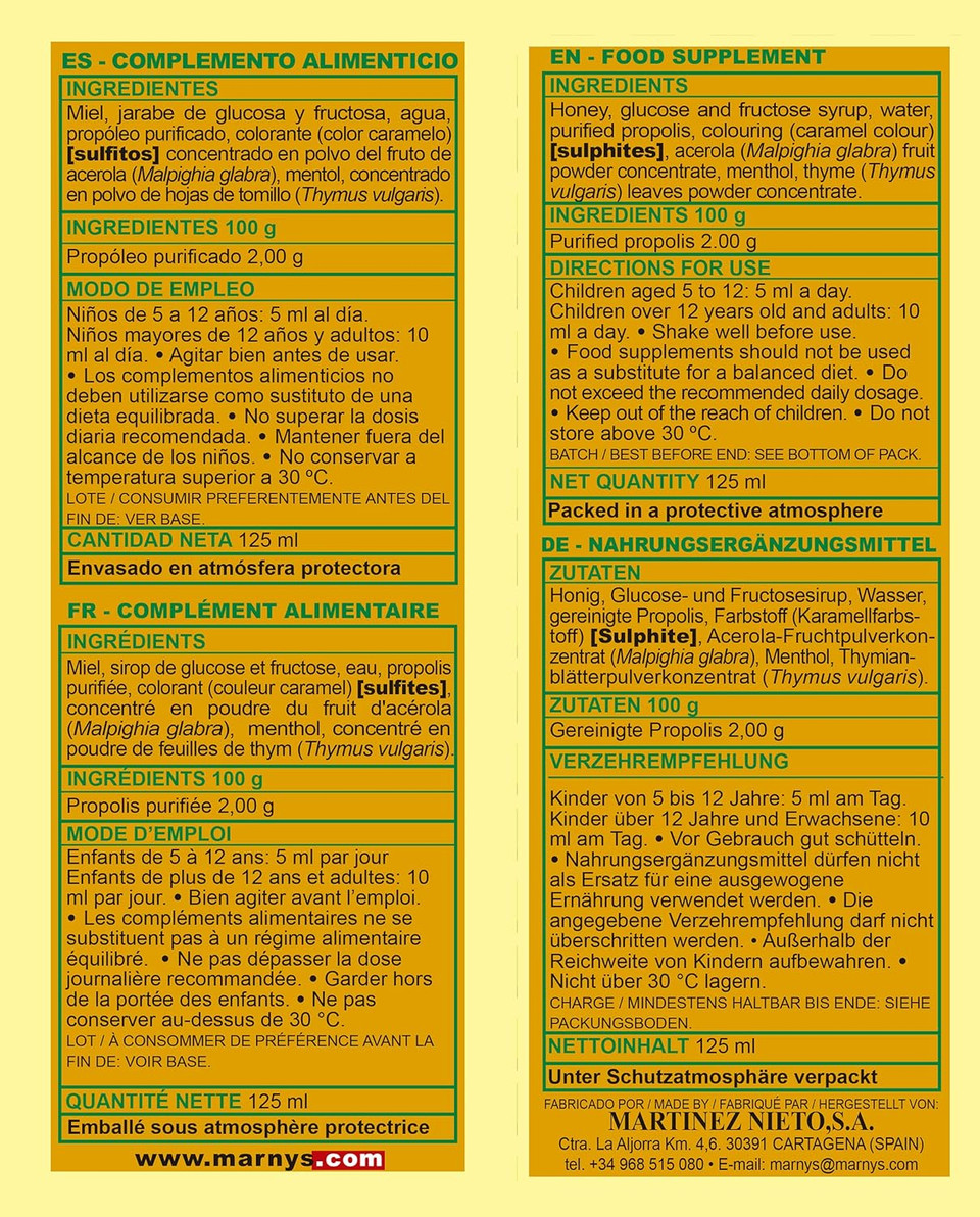 Marnys Propolsaft 125 ml