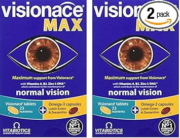 Visionace Max Tablets and Capsules, Vitabiotics, 1 X 28+28S (Pack of 2)