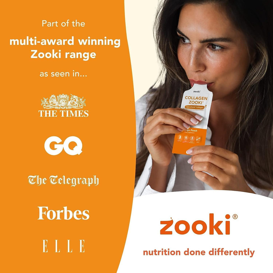 Zooki 5000mg Marine Collagen Liquid Sachets | Hydrolysed Marine Collagen Peptides | Support Skin, Hair, Nails, Joints, Bones & Muscles | (Citrus Lime Flavour, 14 Servings) Zooki 5000mg Marine Collagen Liquid Sachets | Hydrolysed Marine Collagen Peptides | Support Skin, Hair, Nails, Joints, Bones & Muscles | (Citrus Lime Flavour, 14 Servings)