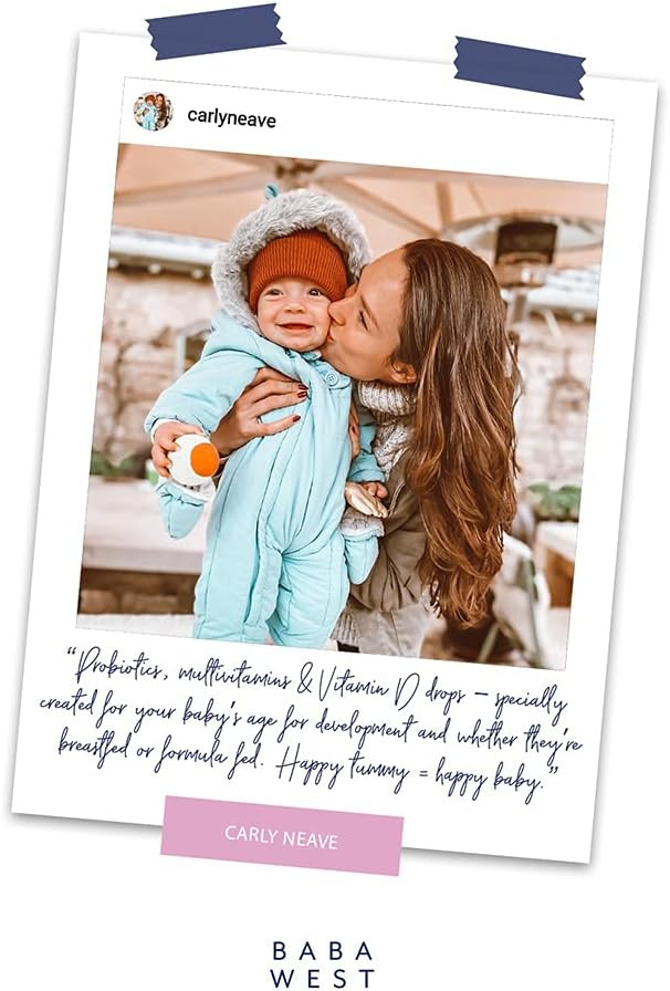 Baba West | Infant Vitamin D Daily Drops | Oral Vitamin Supplement | 400iu (10Ug) of Vitamin D in Each Drop| 3 Months Supply | for 0-3 Years