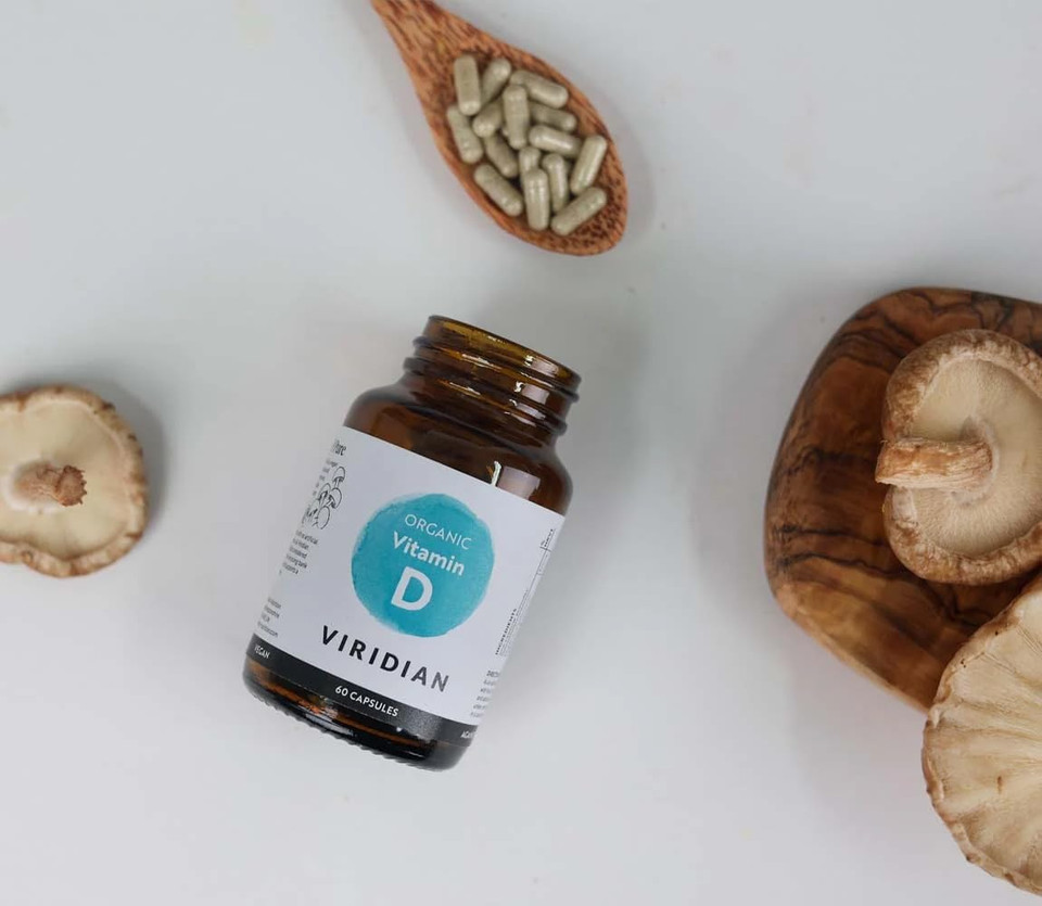 Viridian - Organic Vitamin D2 400IU - 60 Caps | Vegan Formula, Sourced from Organic Mushrooms | Contributes to Normal Bones, Teeth, Muscles & Immunity | Nutritionist Formulated Viridian - Organic Vitamin D2 400IU - 60 Caps | Vegan Formula, Sourced from Organic Mushrooms | Contributes to Normal Bones, Teeth, Muscles & Immunity | Nutritionist Formulated