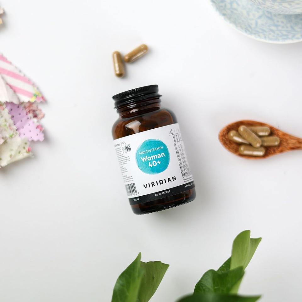 Viridian - Woman 40+ Multivitamin - 60 Veg Capsules | for Women Over 40 | Balanced B Vitamins & Phytonutrients for Energy & Well-Being | Non-GMO, No Fillers | Formulated by Nutritionists | Vegan Viridian - Woman 40+ Multivitamin - 60 Veg Capsules | for Women Over 40 | Balanced B Vitamins & Phytonutrients for Energy & Well-Being | Non-GMO, No Fillers | Formulated by Nutritionists | Vegan