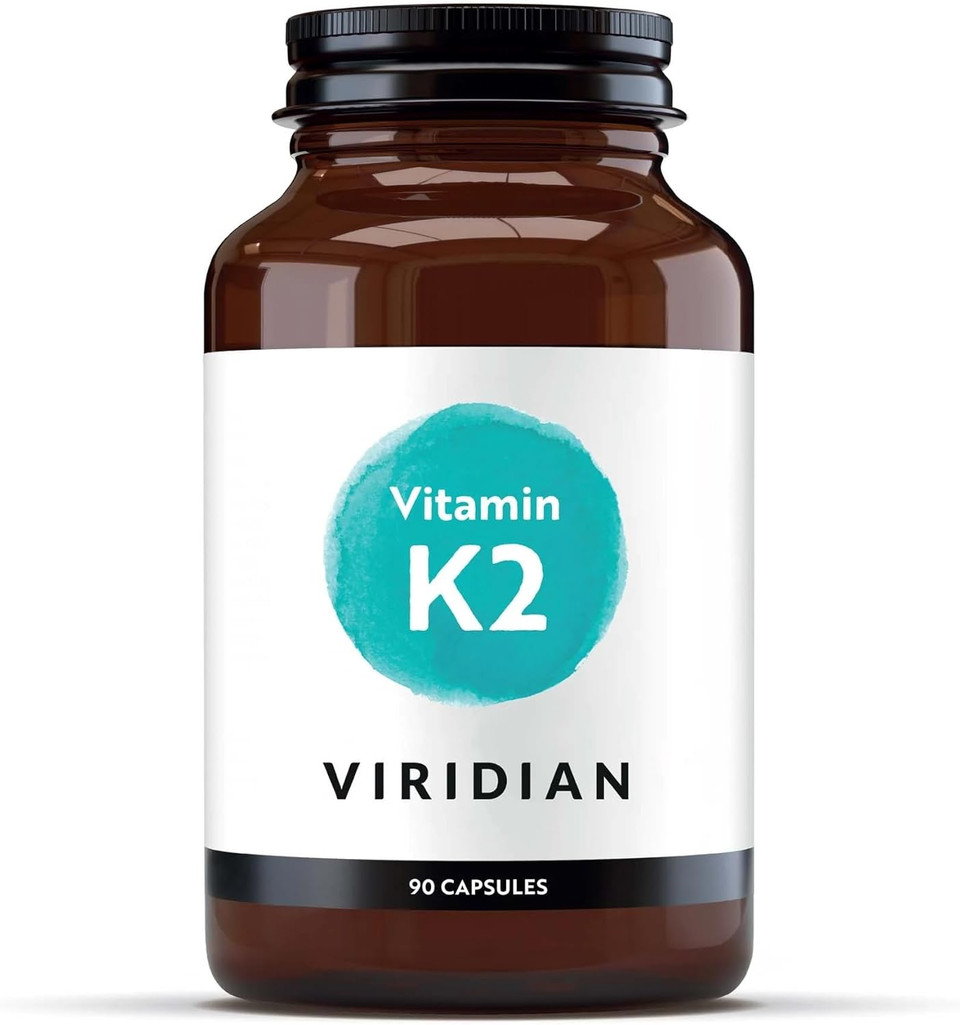 Viridian - Vitamin K2, 90 Capsules | Vegan Formula, Contributes to Maintenance of Normal Bones and Normal Blood Clotting | Non-Animal Tested Form | Nutritionist Formulated