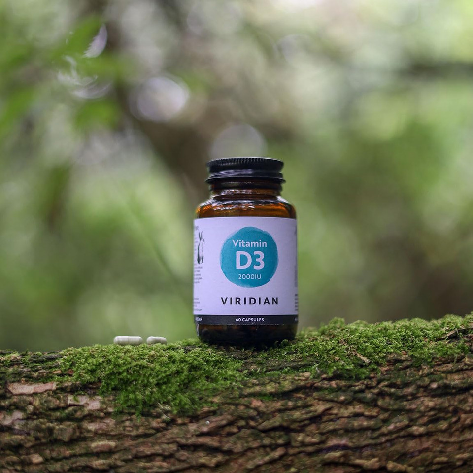 Viridian - Vitamin D3 2000IU - 150 Vegan Capsules for Bones, Teeth & Immunity | Clinically Studied Plant Sourced Formula | Optimal Dose | 100% Active Ingredients, No Artificial Additives