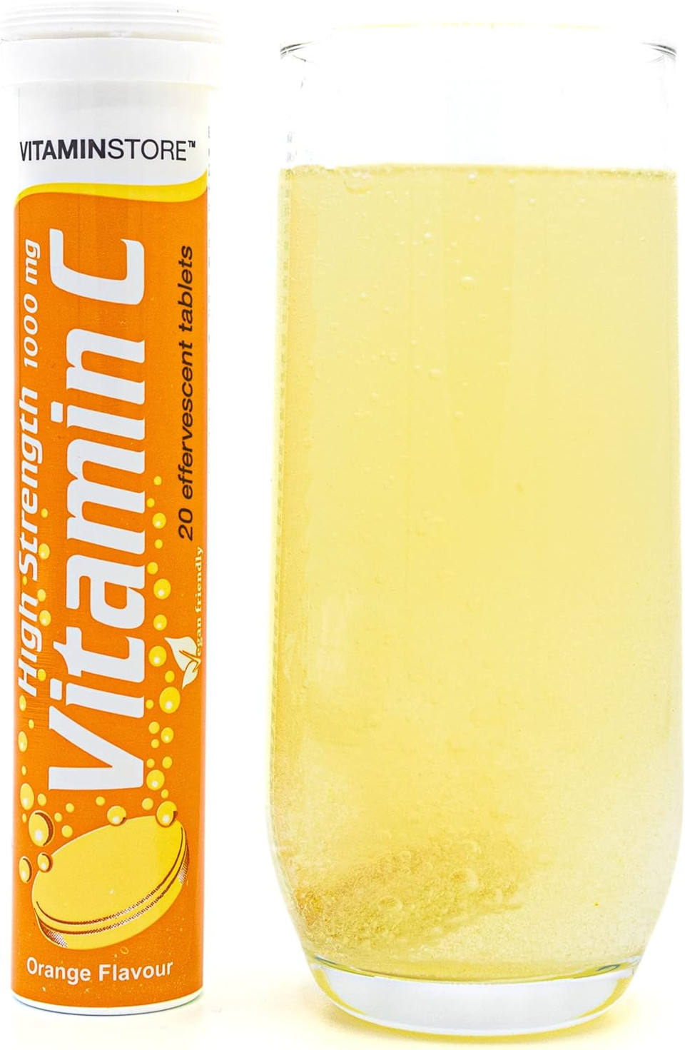 Vitamin Store 60 High Strength Vitamin C (1000mg) Effervescent Tablets - 3 Packs of 20 Vitamin C Dissolvable Tablets - One-a-Day - Soluble Orange Flavoured Vitamin C Fizzy Tablets to Support Immunity Vitamin Store 60 High Strength Vitamin C (1000mg) Effervescent Tablets - 3 Packs of 20 Vitamin C Dissolvable Tablets - One-a-Day - Soluble Orange Flavoured Vitamin C Fizzy Tablets to Support Immunity