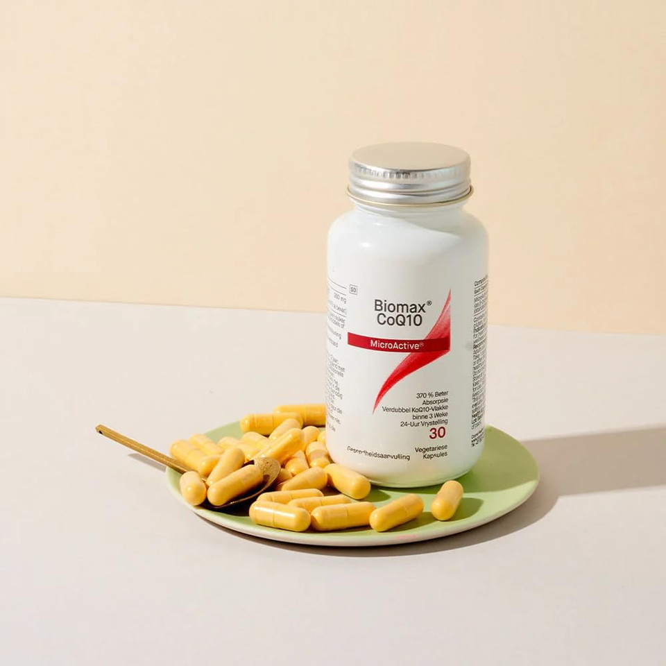 Biomax CoQ10 Microactive 30 Vegetable Capsules| 370% Better Absorption| Doubles CoQ10 Levels Within 3 Weeks| 24 Hour Release