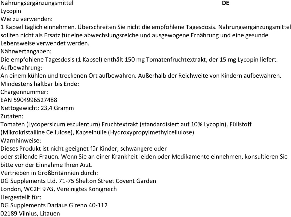 Hepatica Lycopene 15mg | 10% Beadlet | 90 Vegan Capsules | High Strength Antioxidant for Skin & Prostate Health | 3rd Party Lab Tested