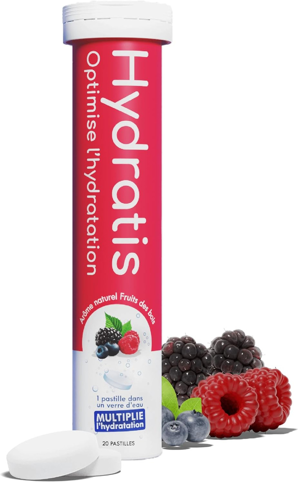 HYDRATIS Hydratation Accélérée - Electrolytes - Tube x20 pastilles (Forest Fruits)