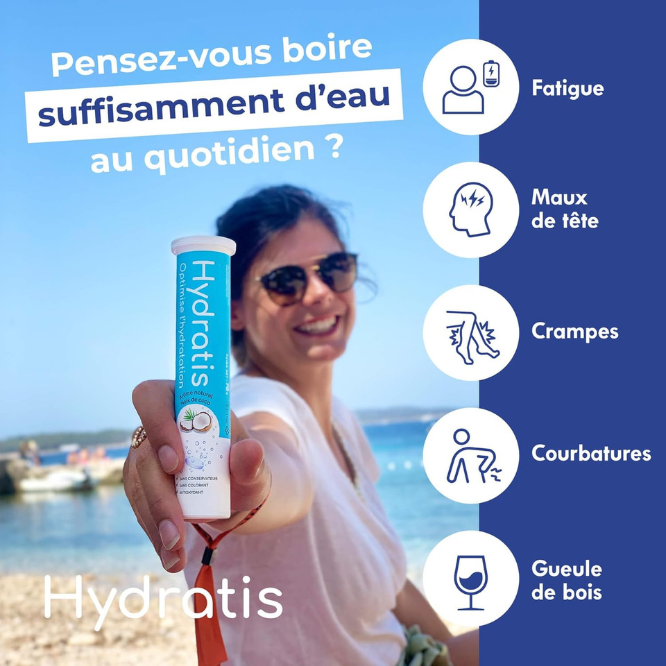 HYDRATIS Hydratation Accélérée - Electrolytes - Tube x20 pastilles (Forest Fruits)