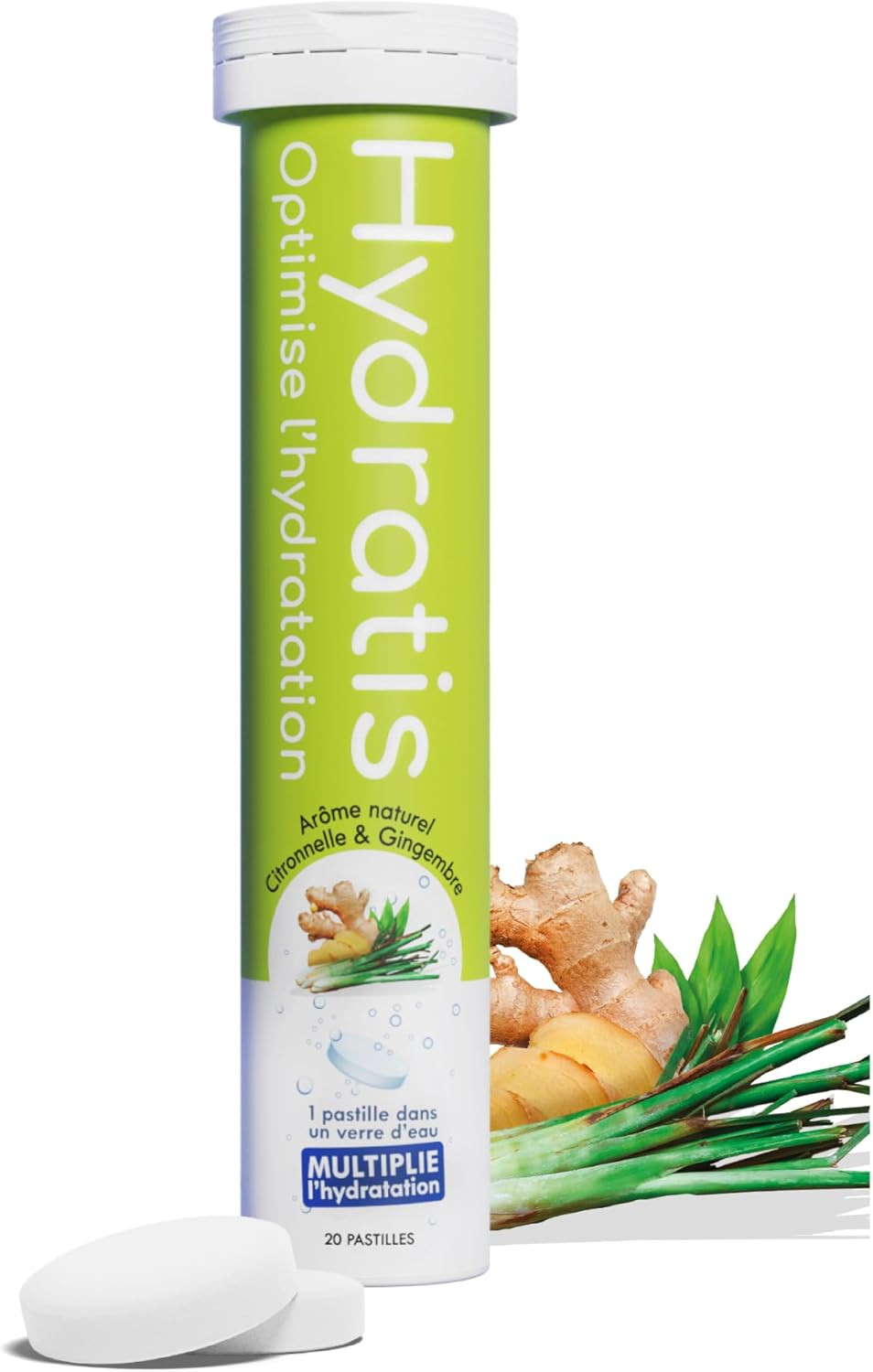 HYDRATIS Hydratation Accélérée - Electrolytes - Tube x20 pastilles (Peach)