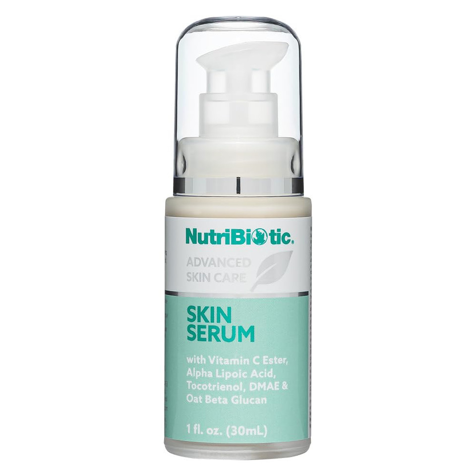 Nutribiotic Antioxidant Skin Serum, 1 Fl Oz | With Nutrients Oat Beta Glucan, Alpha Lipoic Acid, Vitamin C Ester, Tocotrienols & Dmae | Super Concentrated To Support Healthy Skin | Paraben Free