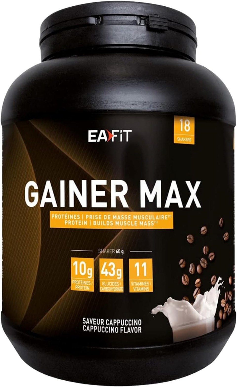 Eafit Muscle Construction Gainer Max 1,1kg - Cappuccino