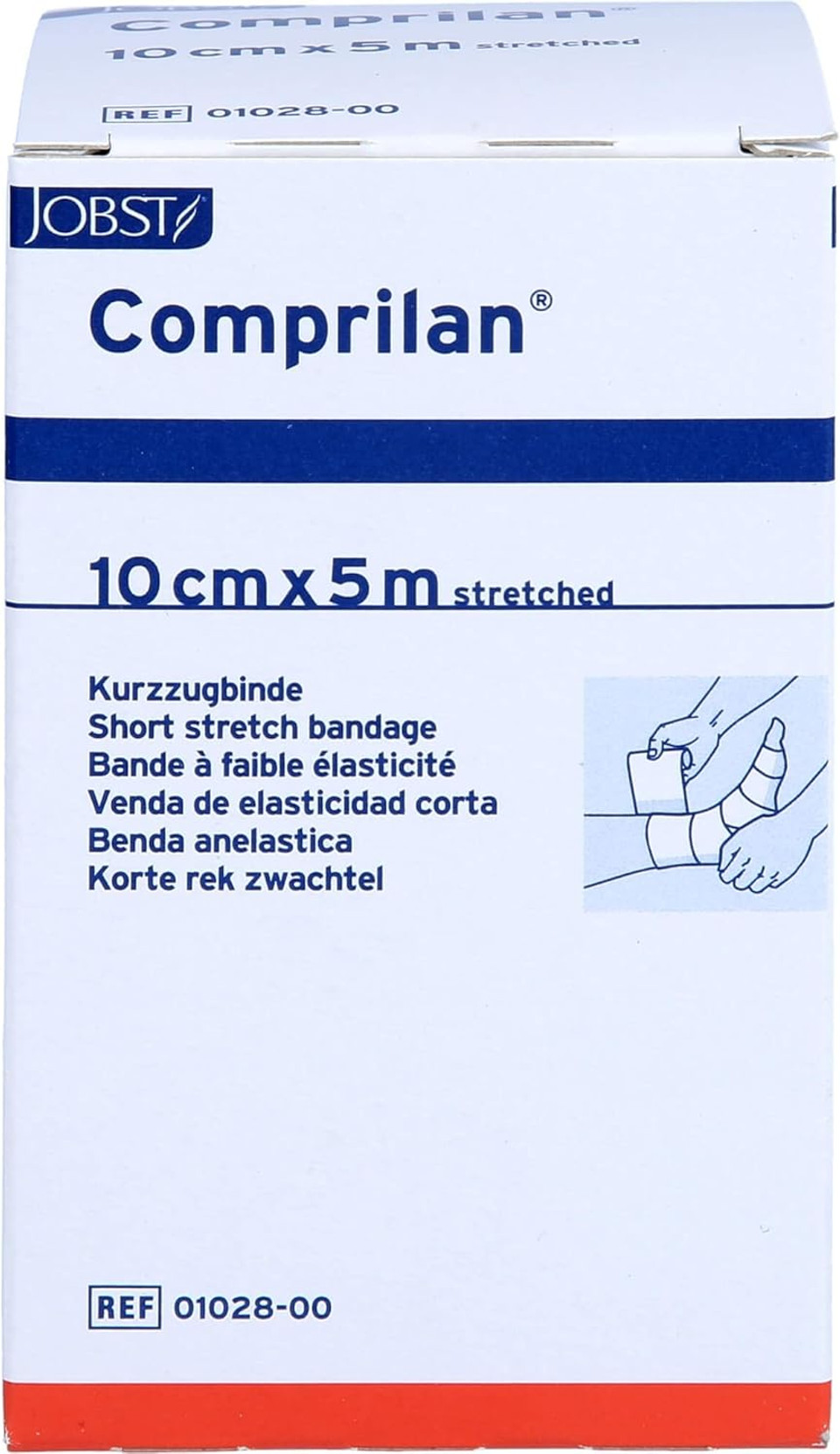 Comprilan Elastic Short Stretch Bandage 1028 / 5 m x 10 cm / Pack of 1