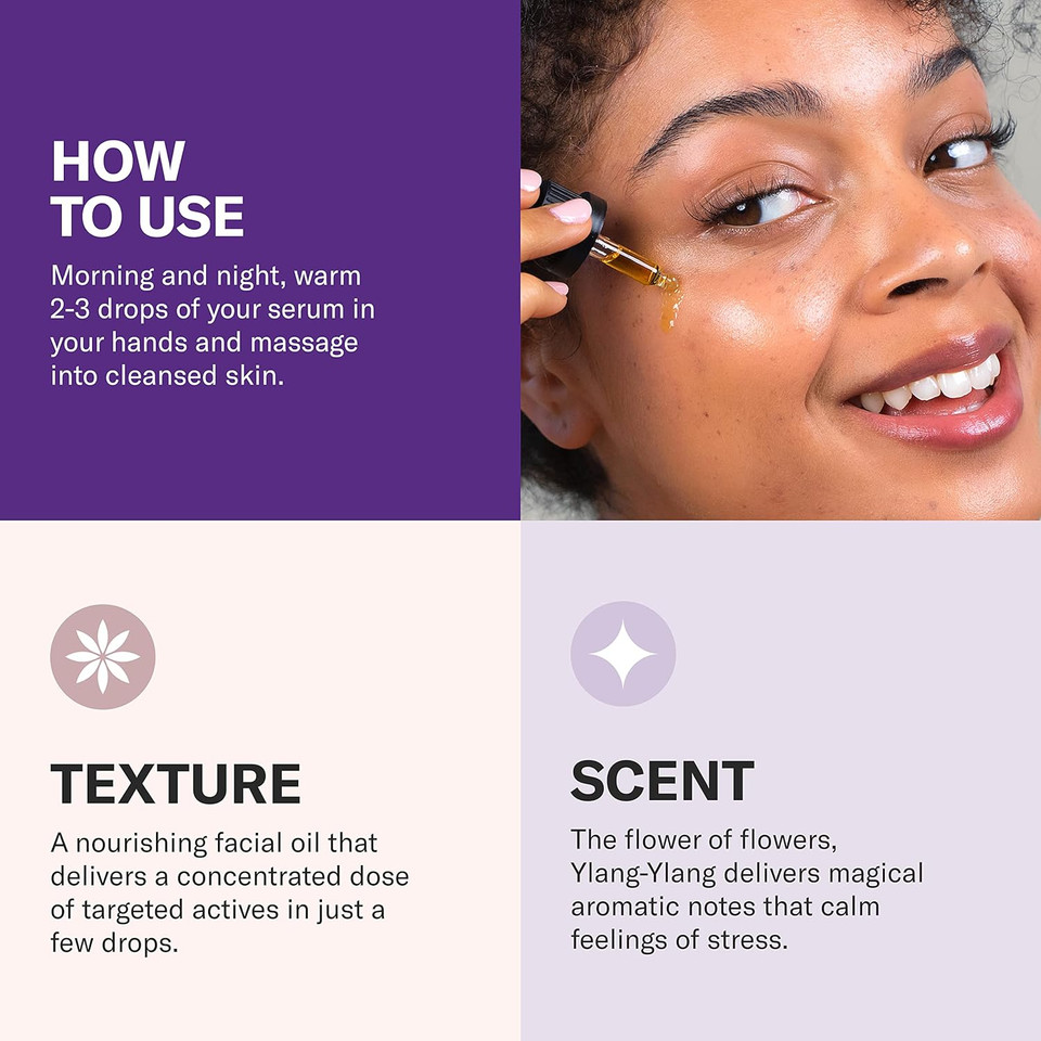 Odacitã£Â© Anti Aging Serum Concentrate With Rosehip + Ylang-Ylang - Lightweight Facial Serum For Mature Skin, Fine Lines, Nourishes For Look Of Plump, Youthful Skin - 0.17 Fl. Oz