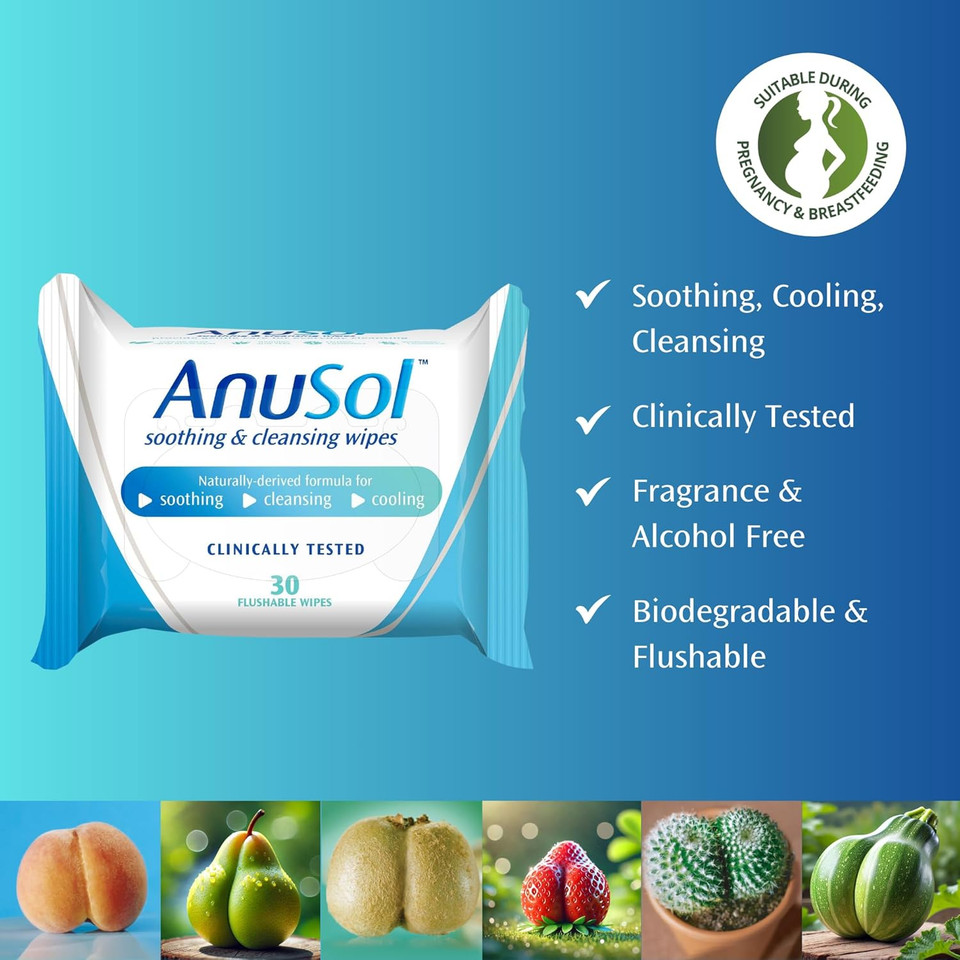 Anusol Soothing & Cleansing Wipes,30 Count (Pack of 1)