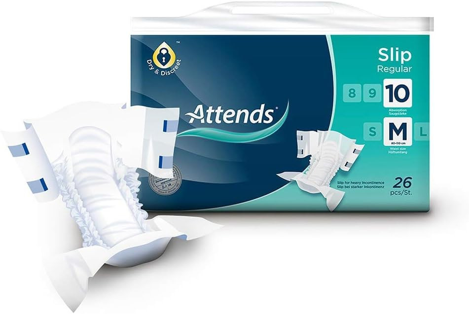 Attends Slip Regular 10 - Medium (26 Adhesive Pants)