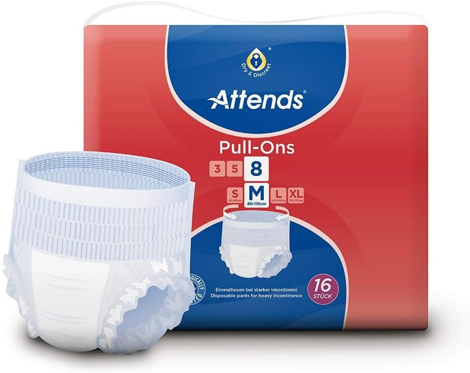 Attends Pull Ons 8 Medium Pants 75-110cm