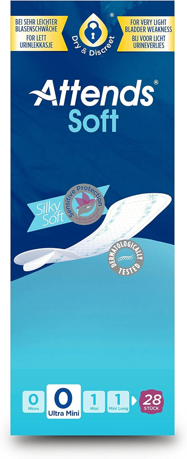 Attends Soft 0 Ultra Mini (50ml) 28 Pack Incontinence Protection