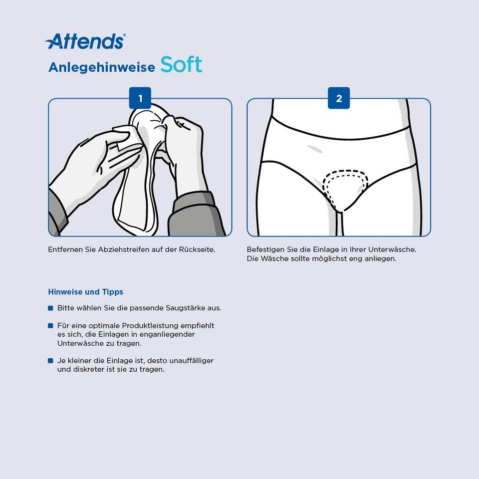 Attends Soft 0 Ultra Mini (50ml) 28 Pack Incontinence Protection