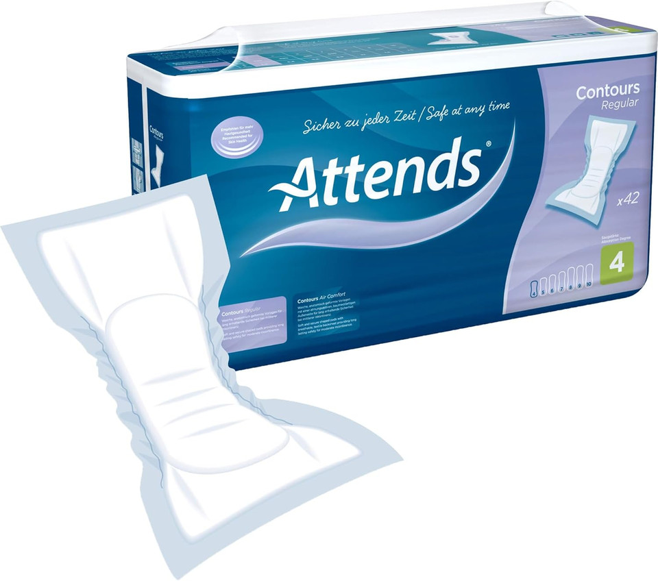 ATTENDS Contours Regular 4 Template Pack of 42