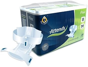 Attends Flex 8 M Disposable Briefs with Belt Fastening