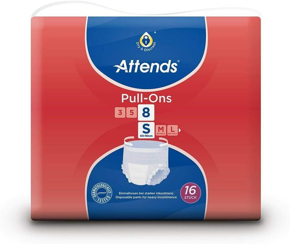 Attends Pull-Ons 8 Small (1700ml) 16 Pack Incontinence Protection
