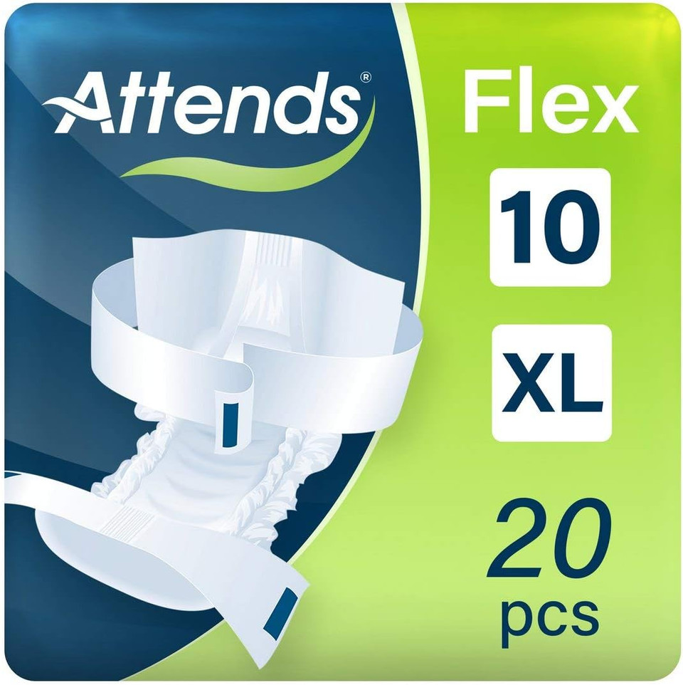 Attends Flex 10 X Large (3300ml) 20 Pack Incontinence Protection