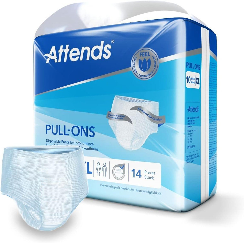 Attends Pull-Ons 10 X Large (2100ml) 14 Pack Incontinence Protection