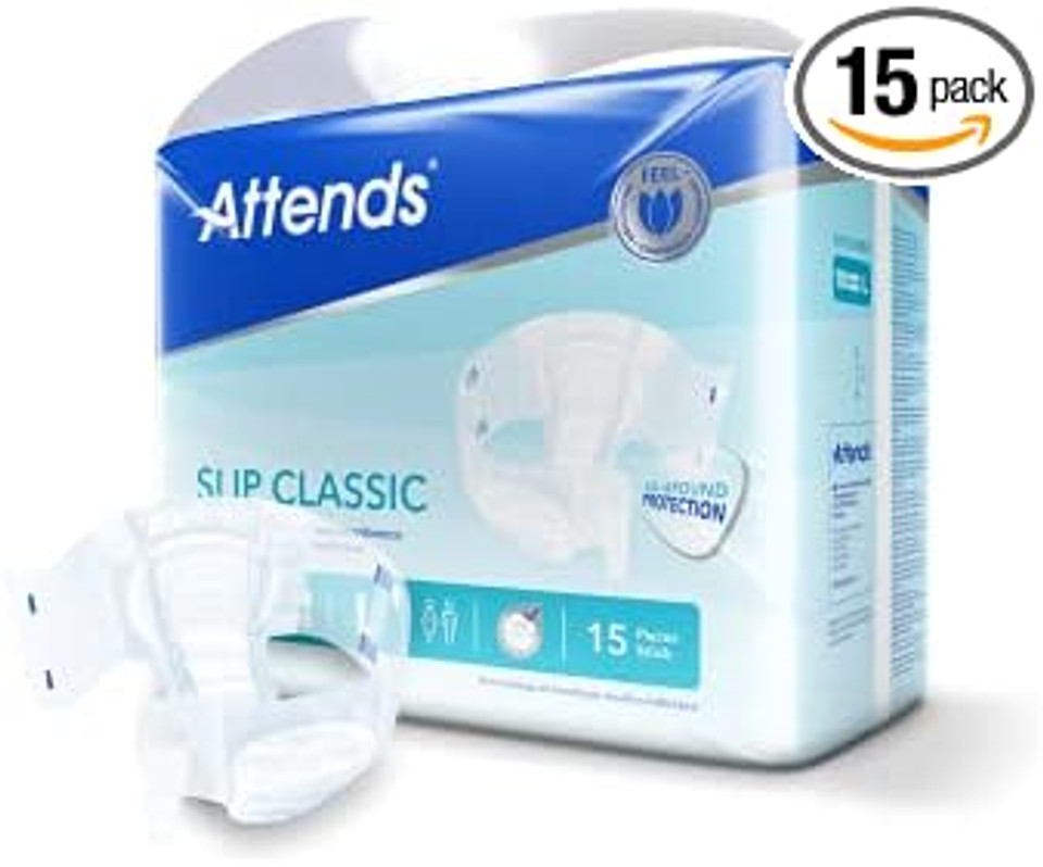 Attends Adult Incontinence Underwear, Brief, Large, Pack of 15, 1 Count