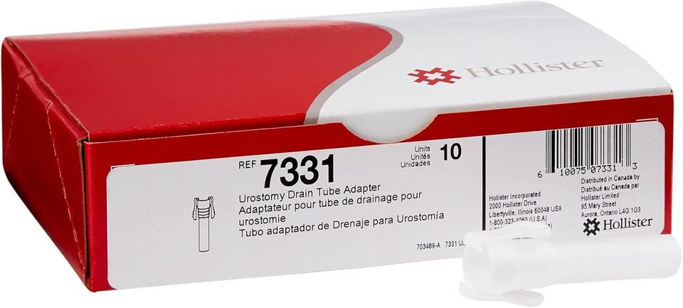 Hollister 7331 Urostomy Drain Tube Adapter- 10 Pack