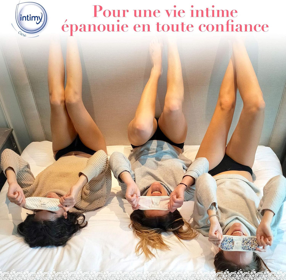INTIMY Care - Size 42 - Medium Flux - Fabric in Contact with The Skin Made from 95% Organic Cotton - Everyday Comfort and Freedom of Movement - Washable and Reusable