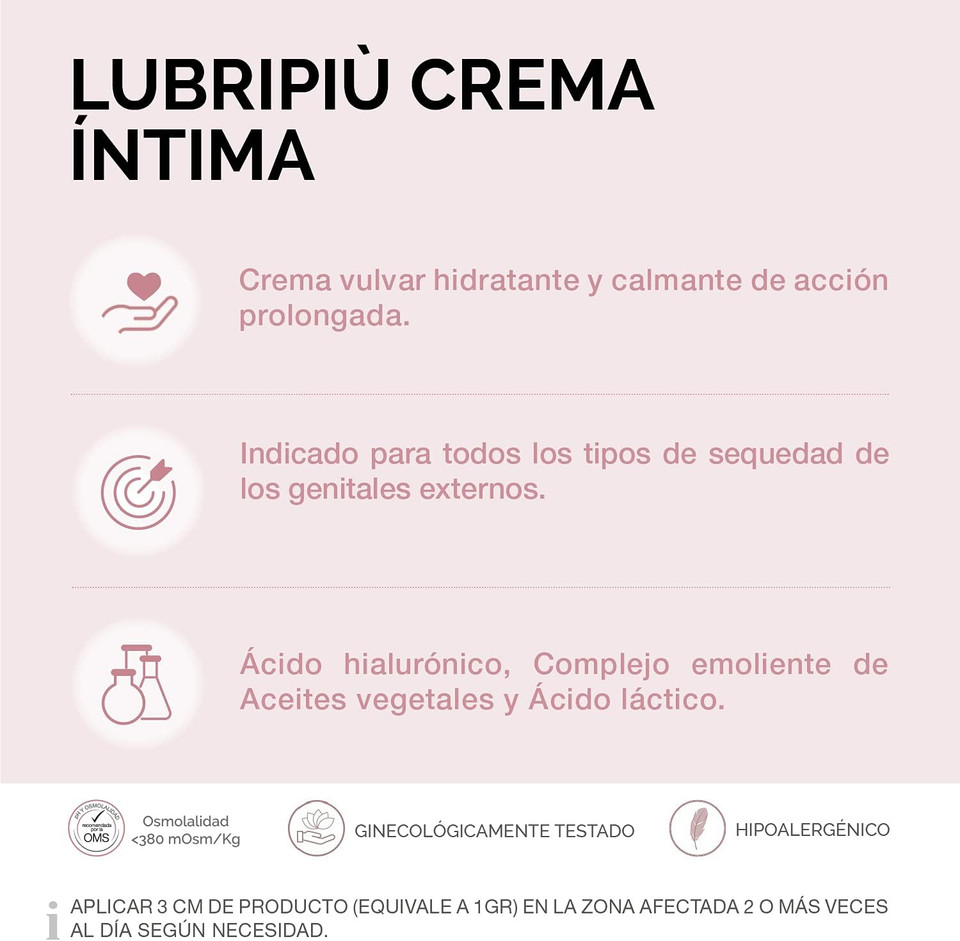 Lubripiù Crema Ãntima 30 ml