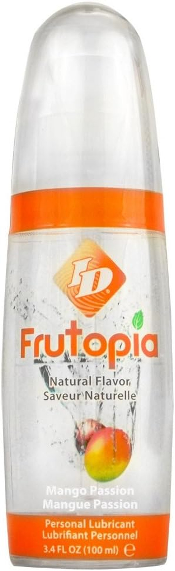 ID Frutopia Mango Passionfruit Flavoured Lube 100ml Pump Bottle  Natural Flavoured Water Based Lubricant For Oral Sex