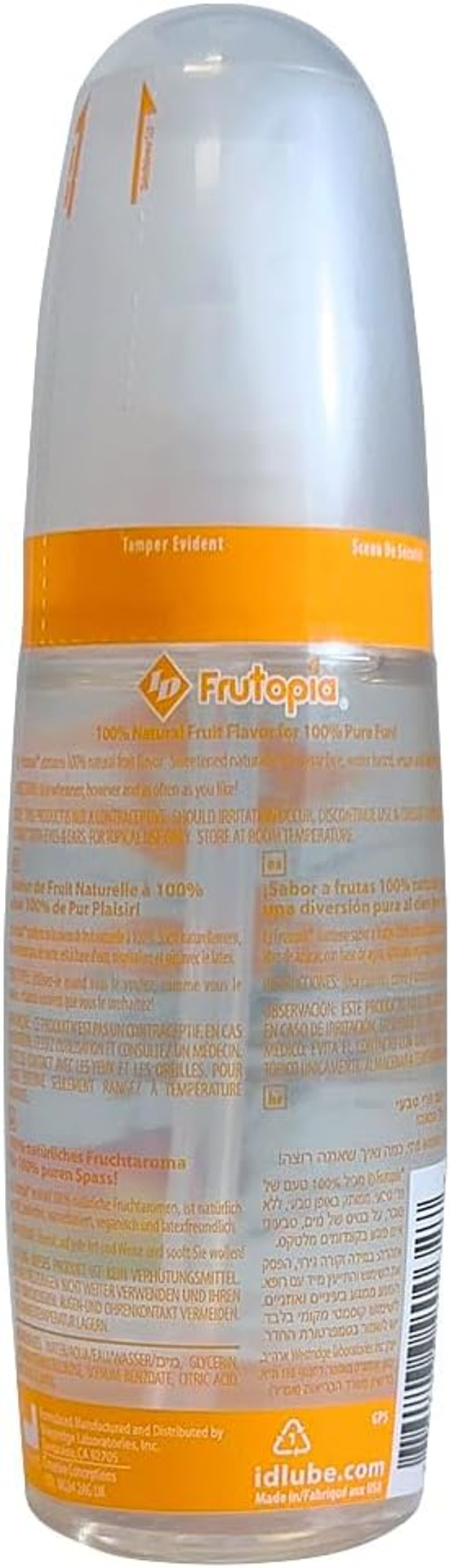 ID Frutopia Mango Passionfruit Flavoured Lube 100ml Pump Bottle  Natural Flavoured Water Based Lubricant For Oral Sex