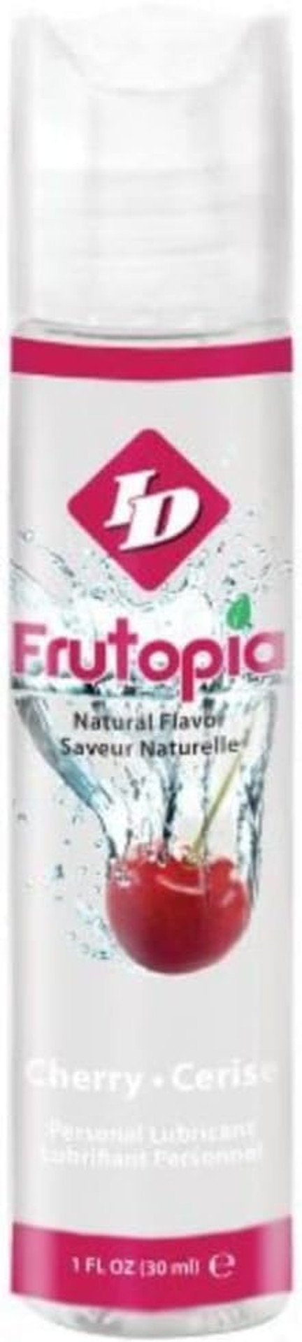 ID Frutopia Strawberry Flavoured Lube & Water Based Lube  30ml Pocket Size  Sweet Flavour, Vegan Friendly, Sugar Free, Toy & Condom Safe