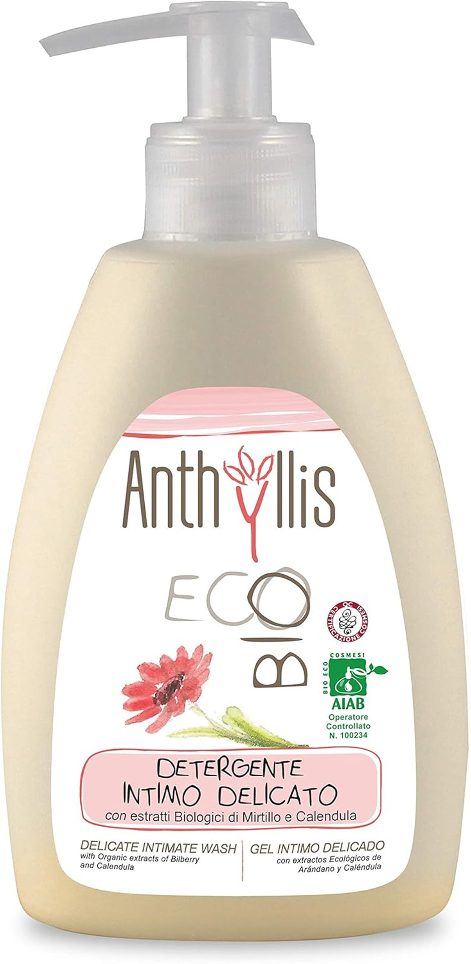 Anthyllis Organic Intimate Wash Women, pH balanced, Blueberry & Calendula Gentle for Sensitive Skin, Vegan, SLS PEG Paraben Free, Dermatology Tested (Single) Anthyllis Organic Intimate Wash Women, pH balanced, Blueberry & Calendula Gentle for Sensitive Skin, Vegan, SLS PEG Paraben Free, Dermatology Tested (Single)