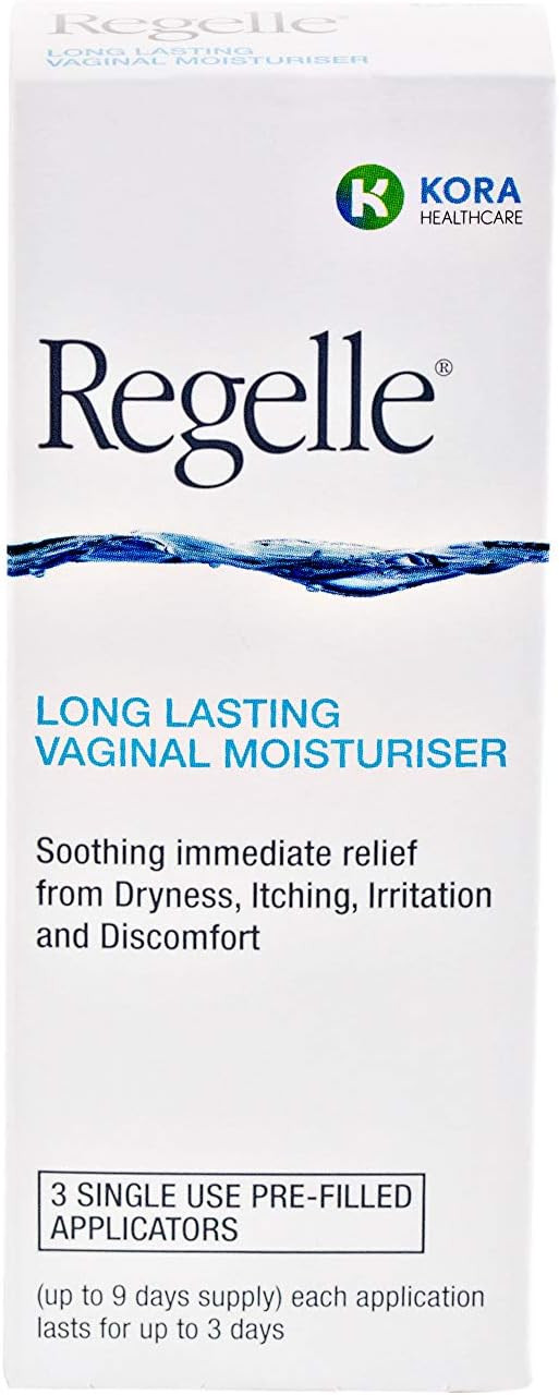 Regelle Long-Lasting Vaginal Moisturiser for Menopause & Vaginal Atrophy - 3 Single-Use Tubes