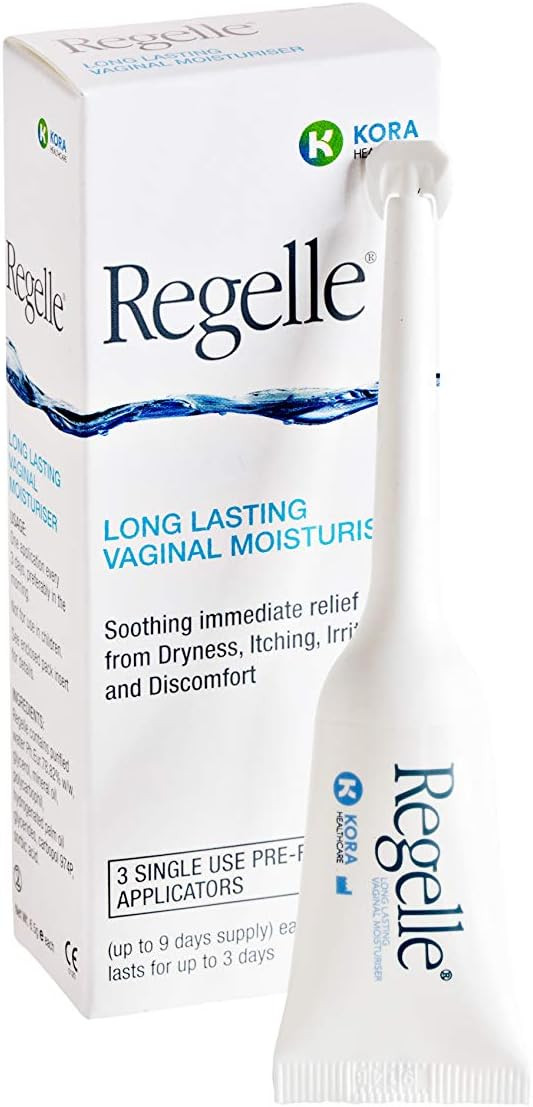 Regelle Long-Lasting Vaginal Moisturiser for Menopause & Vaginal Atrophy - 3 Single-Use Tubes