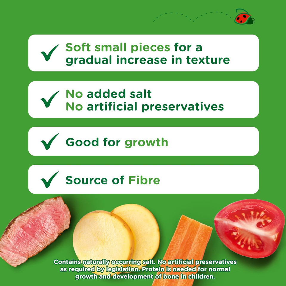 Cow & Gate Carrot Beef Tomato & Potato Baby Food Meal Jar 8+ Months 200g