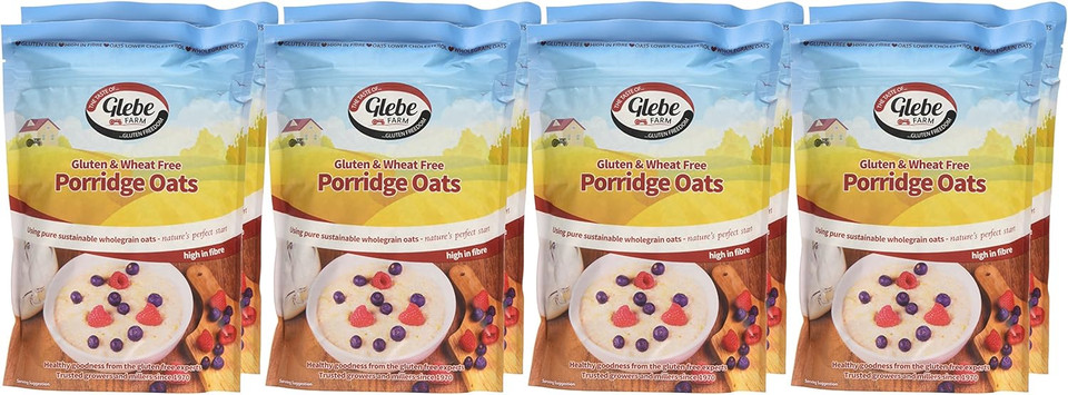 Glebe Farm Porridge Oats Gluten Free 450 g (Pack of 1)