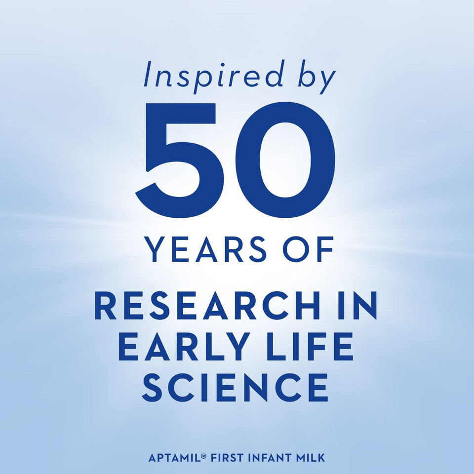 Aptamil 1 First Infant Baby Milk Ready to Use Liquid Formula, from Birth, 6x200 ml