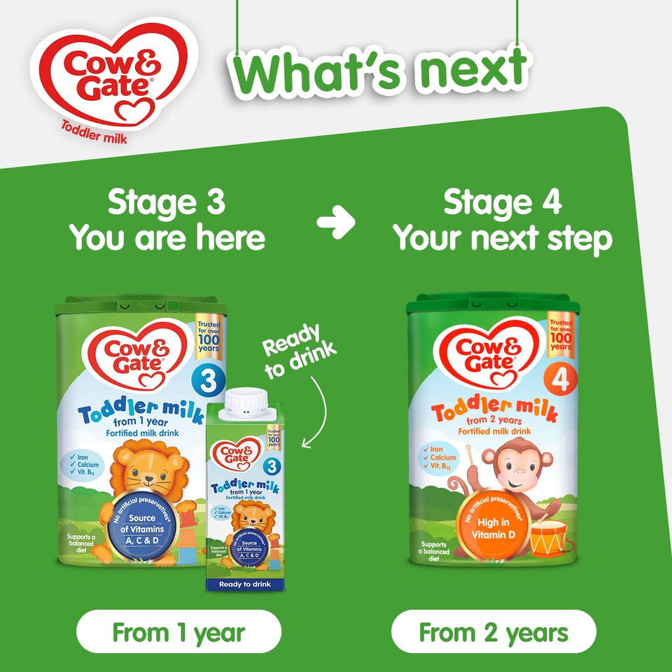 Cow and Gate 1 to 2 Years Growing Up Milk 200 ml (Pack of 15) Cow and Gate 1 to 2 Years Growing Up Milk 200 ml (Pack of 15)