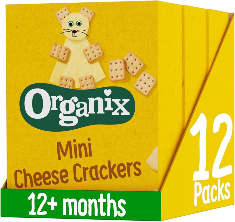 Organix Farm Animal Biscuits, Organic Toddler Snack, 12+ Months, 100 g (Pack of 5)