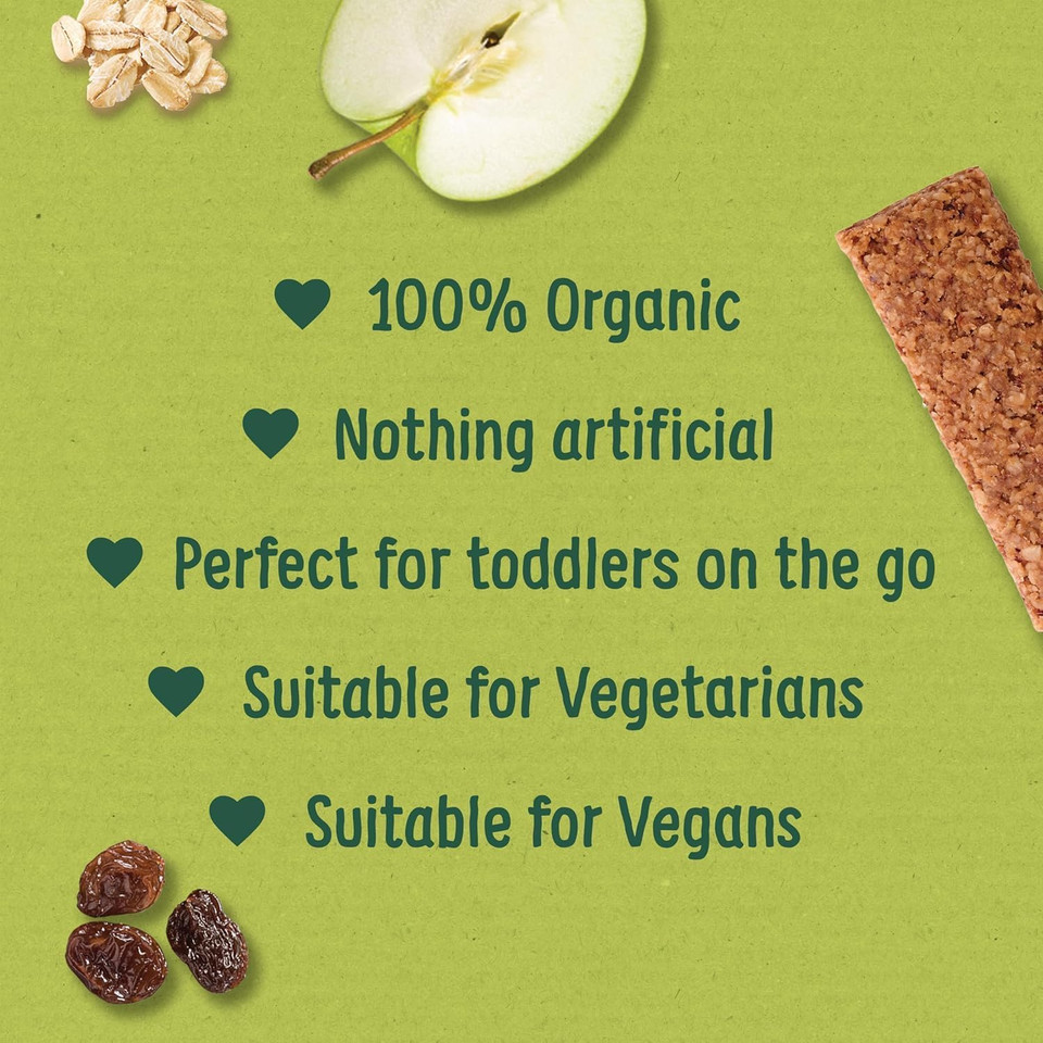 Organix Choco Orange Organic Soft Oaty Snack Bars Multipack, No Added Sugar, 6 x 23 g Bars Per Box (6 Boxes Total)